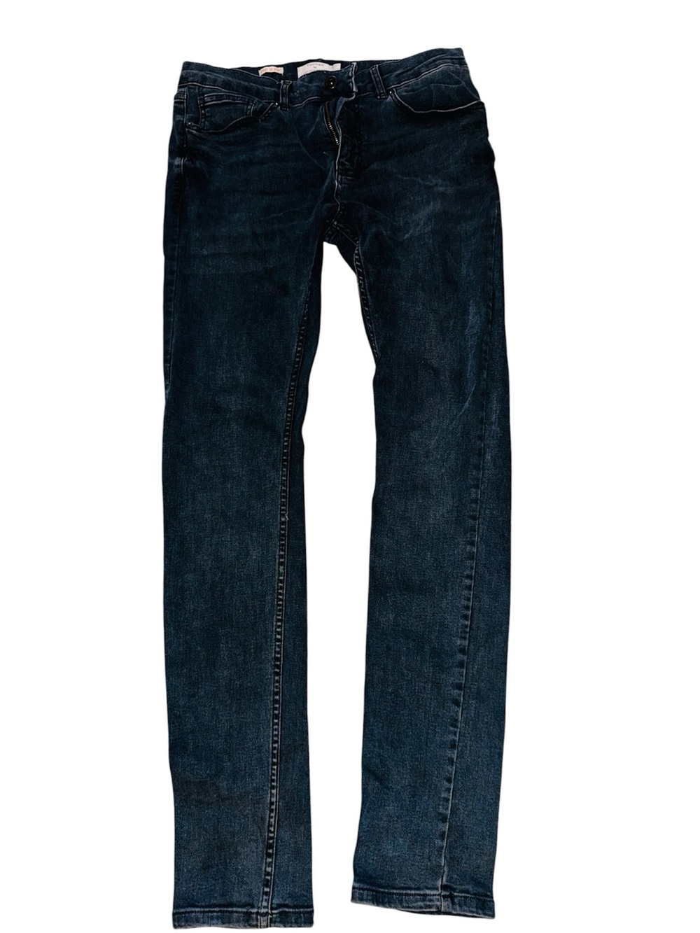 Topman Spray On Skinny Dark Wash Stretch Jeans W32 R32